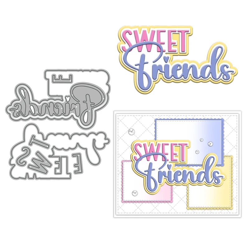 Металлические вырубные ножи Sweet Friends для скрапбукинга, трафареты для изготовления открыток и декора альбомов
Металлические вырубные ножи Sweet Friends для скрапбукинга, трафареты для изготовления открыток и декора альбомов