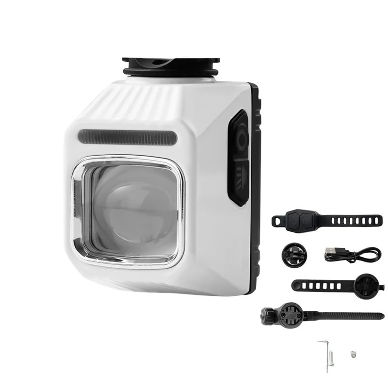 ABJM-Bike Hanging Headlight 1200LM Bicycle Front Light Rechargeable Flashlight Wireless Remote Road Cycling Light White
ABJM-Bike Hanging Headlight 1200LM Bicycle Front Light Rechargeable Flashlight Wireless Remote Road Cycling Light White