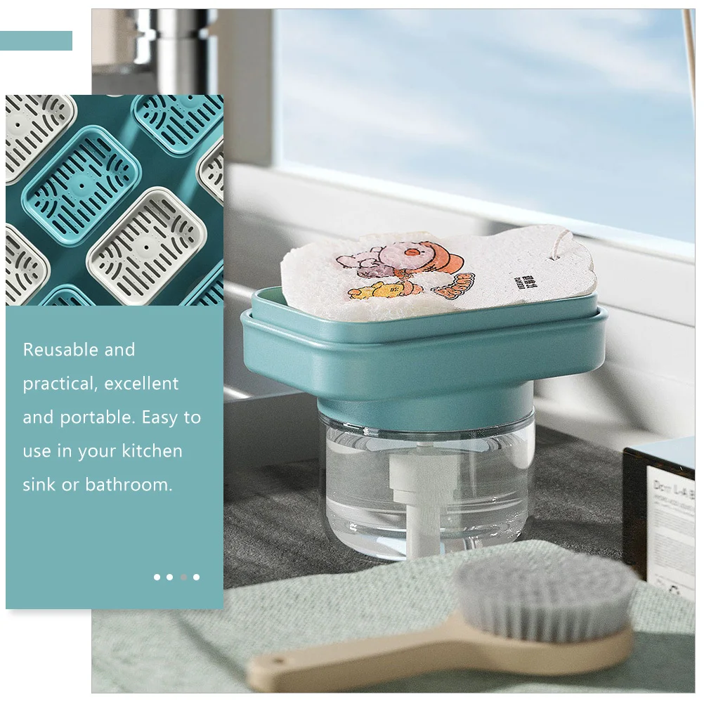 Press Type Dispenser Portable Kitchen Sink Soap Container For Home Travel Camping Countertop Liquid Soap Dispenser Sponge Holder
Press Type Dispenser Portable Kitchen Sink Soap Container For Home Travel Camping Countertop Liquid Soap Dispenser Sponge Holder