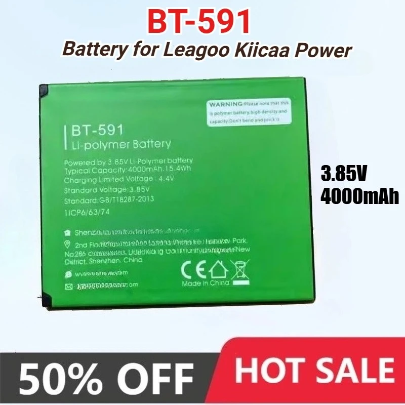 2025 лет BT-591 4000 мАч аккумулятор для телефона LEAGOO KIICAA POWER Высококачественная аккумуляторная батарея
2025 лет BT-591 4000 мАч аккумулятор для телефона LEAGOO KIICAA POWER Высококачественная аккумуляторная батарея