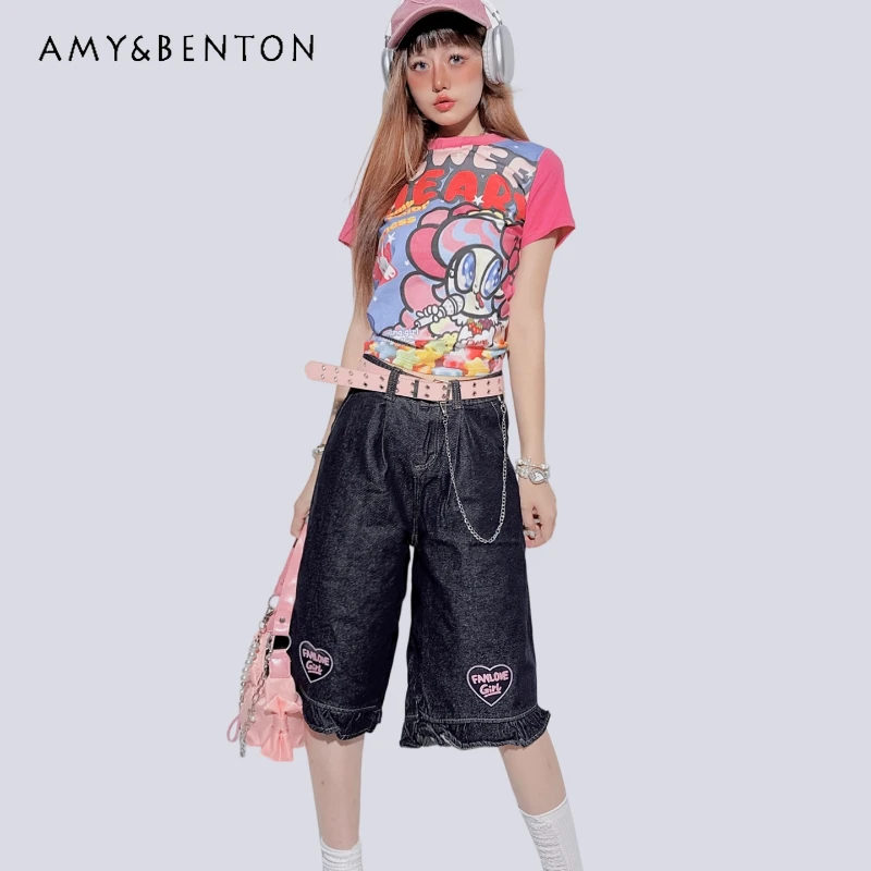 Original Design American High Waist Wide Leg Women's Cargo Pants Summer New Casual Versatile Straight Slimming Capris Ladies
Original Design American High Waist Wide Leg Women's Cargo Pants Summer New Casual Versatile Straight Slimming Capris Ladies