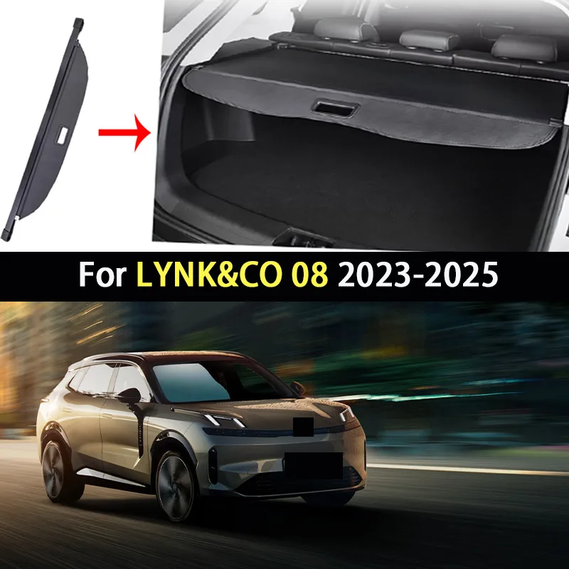 Rear Trunk Curtain Cargo Cover For LYNK&CO 08 2023-2025 Security Luggage Retractable Partition Privacy Space Car Mat Accessories
Rear Trunk Curtain Cargo Cover For LYNK&CO 08 2023-2025 Security Luggage Retractable Partition Privacy Space Car Mat Accessories