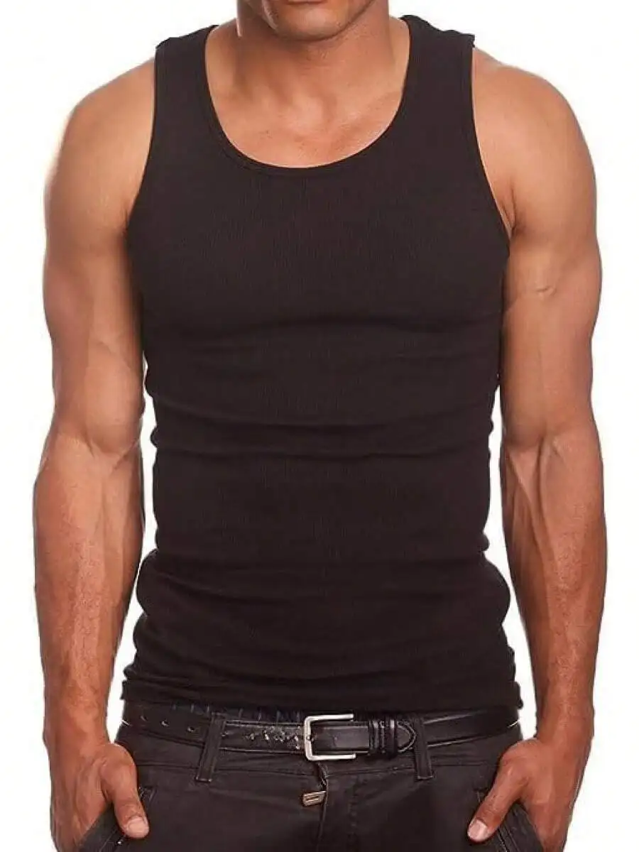 Mens 100% Cotton Ribbed Sleeveless Tank Top Slim Fit Basic Undershirt
Mens 100% Cotton Ribbed Sleeveless Tank Top Slim Fit Basic Undershirt