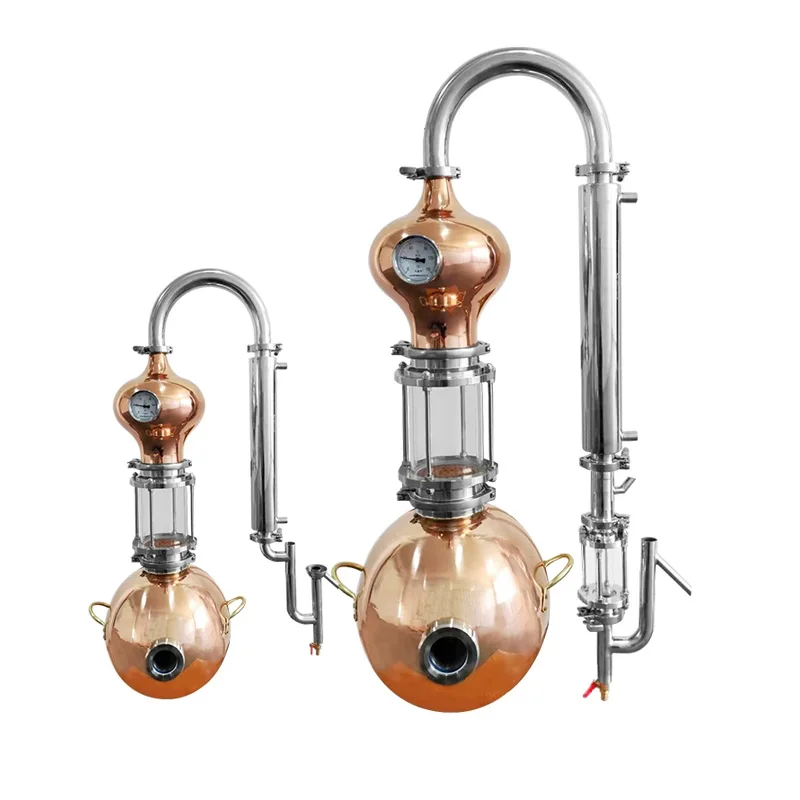 Pure Dew Essential Oil & Baijiu Whisky Distiller Pure Copper Automatic Electric 180W 15L
Pure Dew Essential Oil & Baijiu Whisky Distiller Pure Copper Automatic Electric 180W 15L
