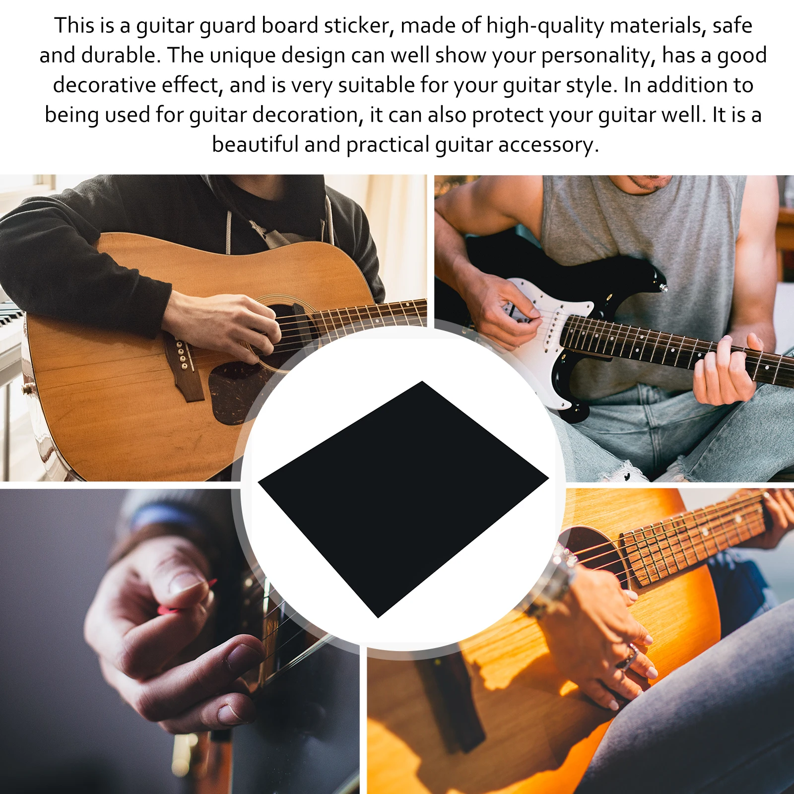 Guitar Guard Sticker 1 Piece Premium Waterproof Scratch Resistant Protective Film for Guitar Body Decoration Accessory
Guitar Guard Sticker 1 Piece Premium Waterproof Scratch Resistant Protective Film for Guitar Body Decoration Accessory
