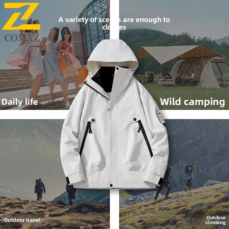 Men Lightweight Jacket Hooded Windproof Waterproof Casual OutdoorHiking Travel Windbreaker Working Thin Pure Color Fashion Coat
Men Lightweight Jacket Hooded Windproof Waterproof Casual OutdoorHiking Travel Windbreaker Working Thin Pure Color Fashion Coat