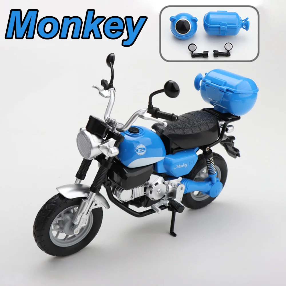 1:8 Monkey Miniature Model Car Toy Alloy Diecast Motorcycle Front Wheel Steering Rubber Tire Motorcycle Exquisite Gift Ornament
1:8 Monkey Miniature Model Car Toy Alloy Diecast Motorcycle Front Wheel Steering Rubber Tire Motorcycle Exquisite Gift Ornament