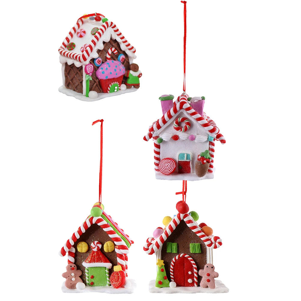 4 Pcs Candy House Decorations Mini Gingerbread Christmas Indoor Decorative Ornaments Pendant
4 Pcs Candy House Decorations Mini Gingerbread Christmas Indoor Decorative Ornaments Pendant