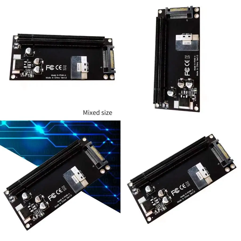 31BA Universal SFF-8654 8i to PCIe x16 Extension Card Graphics Card Adapter PCIe
31BA Universal SFF-8654 8i to PCIe x16 Extension Card Graphics Card Adapter PCIe