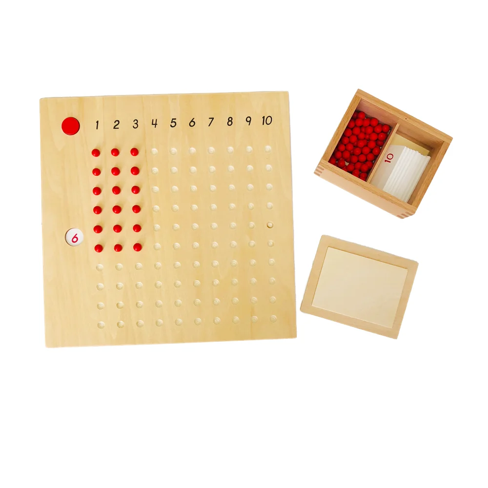 Montessori Math Toy Multiplication Bead Board Arithmetic Early Learning Tools Educational Game for Children Mathematics Material
Montessori Math Toy Multiplication Bead Board Arithmetic Early Learning Tools Educational Game for Children Mathematics Material