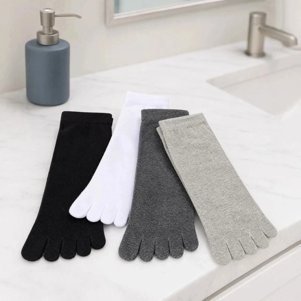 Split Toe Socks Hosiery Men's Five Finger Socks Anti-slip Odor Resistant Five Toe Socks Cotton Solid Color Sports Socks Soccer
Split Toe Socks Hosiery Men's Five Finger Socks Anti-slip Odor Resistant Five Toe Socks Cotton Solid Color Sports Socks Soccer