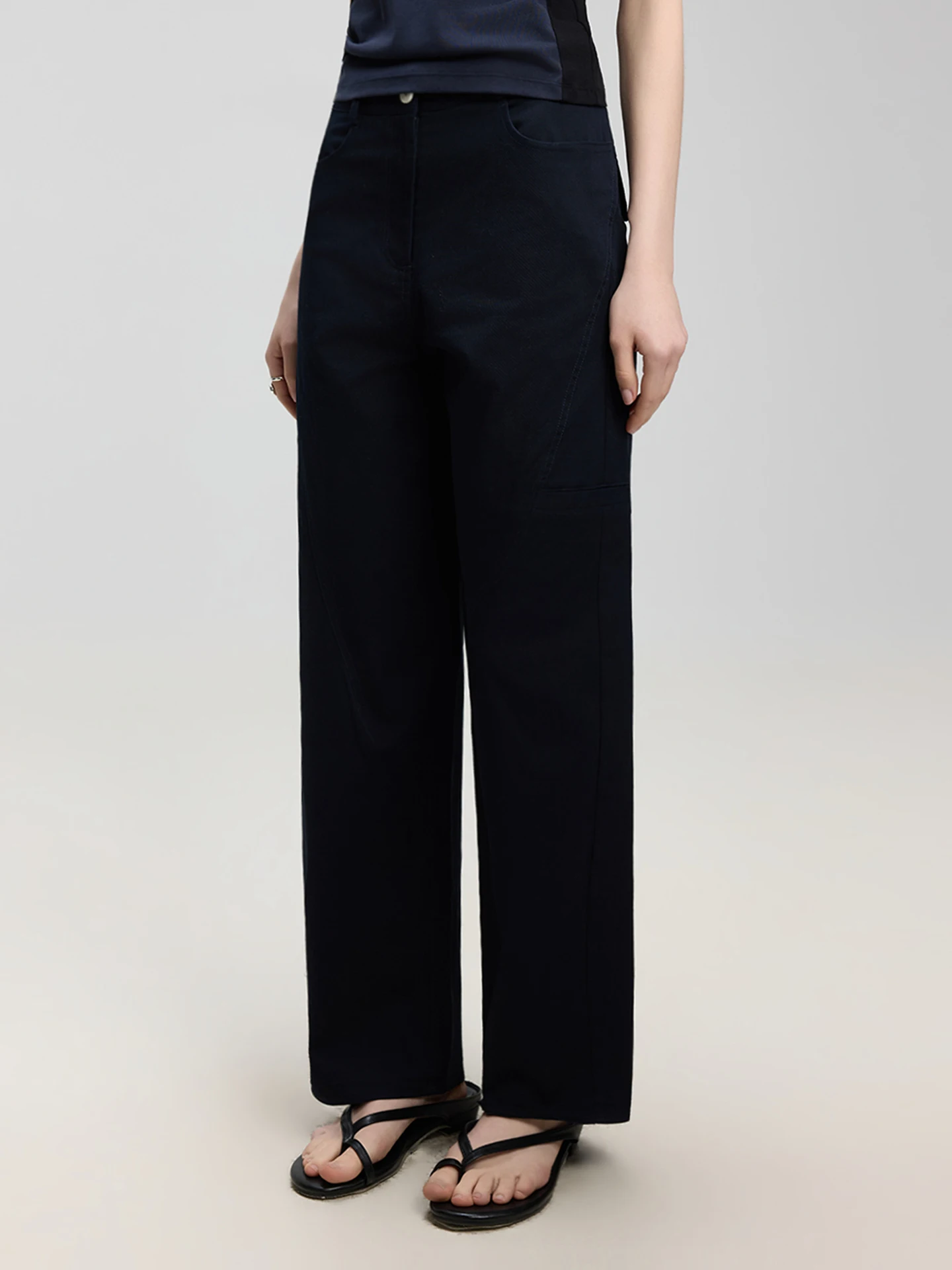 Low Waist Straight Leg Cotton Workwear Casual Pants Women's plus Size Versatile Wide Leg Pants Slimming Effect Blue Color
Low Waist Straight Leg Cotton Workwear Casual Pants Women's plus Size Versatile Wide Leg Pants Slimming Effect Blue Color