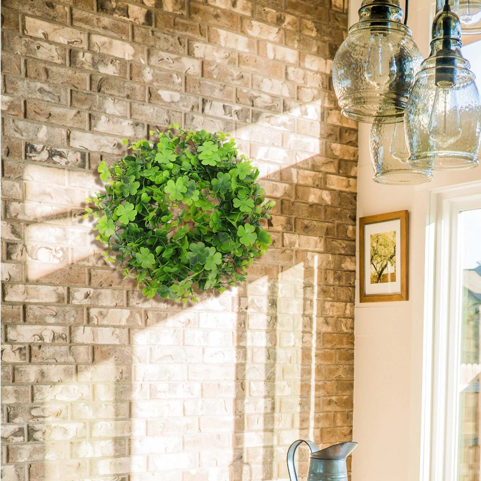 Plastic Shamrock Wreath Garland Decorations Doors Walls Courtyard St Patrick Day Lightweight Practical Festive Atmosphere
Plastic Shamrock Wreath Garland Decorations Doors Walls Courtyard St Patrick Day Lightweight Practical Festive Atmosphere