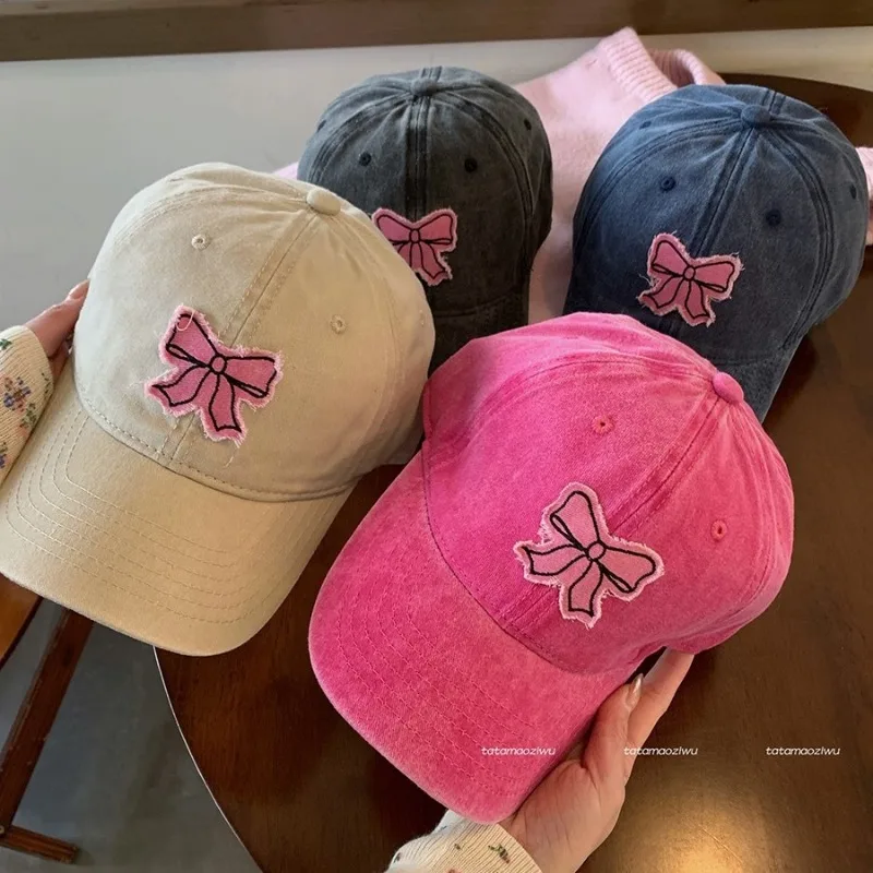 Korean Version Ins Bow Sticker Baseball Cap Women's Retro Solid Color Street Adjustable Hip Hop Sunshade Sports Hat Casquette
Korean Version Ins Bow Sticker Baseball Cap Women's Retro Solid Color Street Adjustable Hip Hop Sunshade Sports Hat Casquette