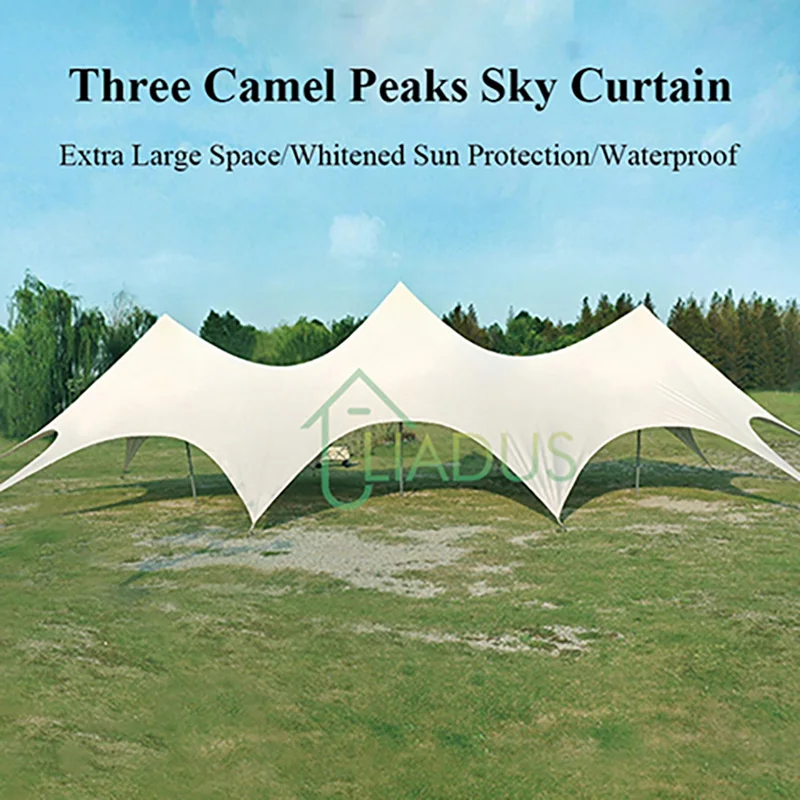 Waterproof Outdoor Camping Tent Sunshade Awning with Wind Rope Nail Sun Shelter for Travel Picnics Garden Camping Gear
Waterproof Outdoor Camping Tent Sunshade Awning with Wind Rope Nail Sun Shelter for Travel Picnics Garden Camping Gear