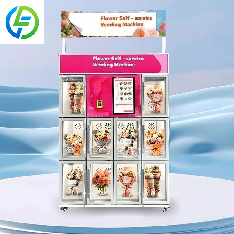 FOODLINE Customized Mini Small Flower Vending Machine for Office Indoor 24H Self-Service with Cashless Payment
FOODLINE Customized Mini Small Flower Vending Machine for Office Indoor 24H Self-Service with Cashless Payment