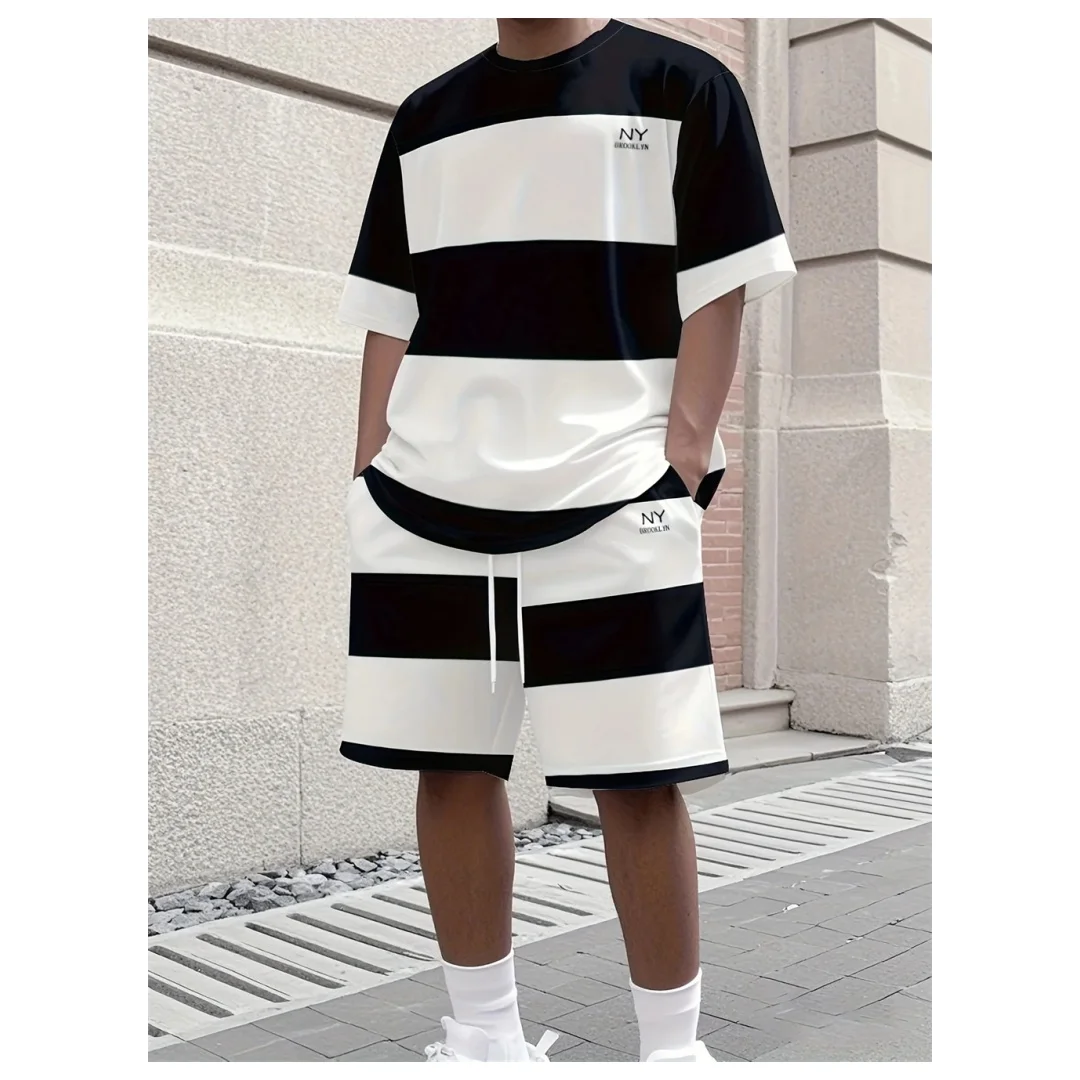 Мужской спортивный комплект, спортивный костюм с круглым вырезом и буквенным принтом, мужская одежда, комплект из 2 предметов, комплект из двух предметов, уличная одежда, летняя футболка и шорты
Мужской спортивный комплект, спортивный костюм с круглым вырезом и буквенным принтом, мужская одежда, комплект из 2 предметов, комплект из двух предметов, уличная одежда, летняя футболка и шорты