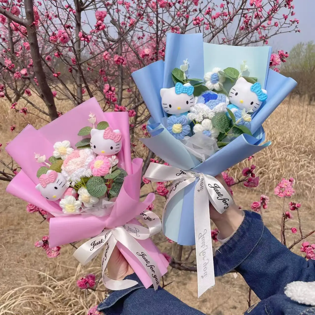 Hello Kitty With Artificial Flowers Crochet Roses Creative Bouquet New Year Birthday Valentine Christmas Graduation Gift
Hello Kitty With Artificial Flowers Crochet Roses Creative Bouquet New Year Birthday Valentine Christmas Graduation Gift