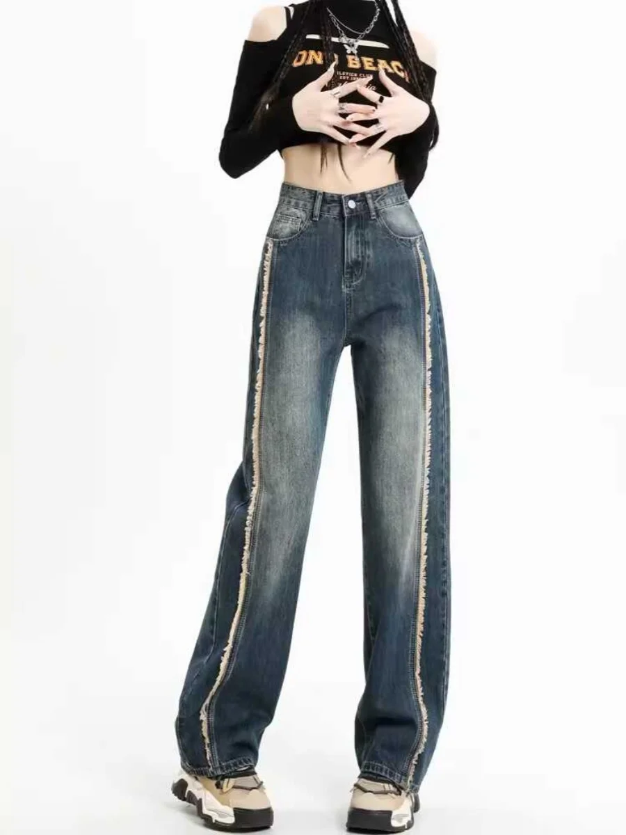 High Waist Straight Leg Jeans Women's Spring Summer New plus Size Slimming Drapey Loose Short plus Size Wide Leg Pants
High Waist Straight Leg Jeans Women's Spring Summer New plus Size Slimming Drapey Loose Short plus Size Wide Leg Pants