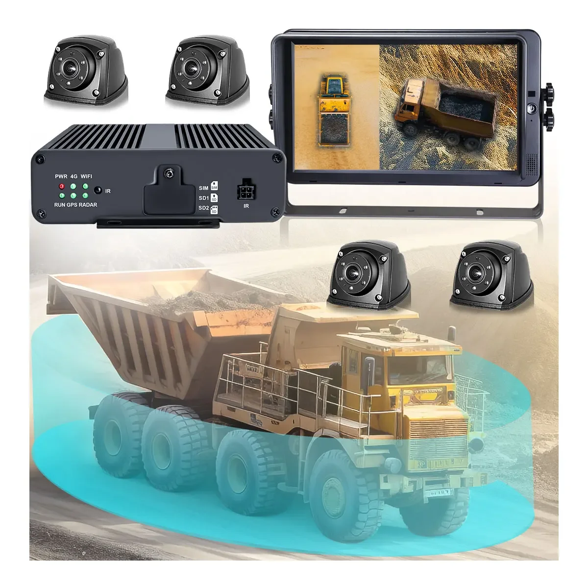 Truck Bus 360 Birds Eye Camera System Reverse View Support One-minute Calibration
Truck Bus 360 Birds Eye Camera System Reverse View Support One-minute Calibration