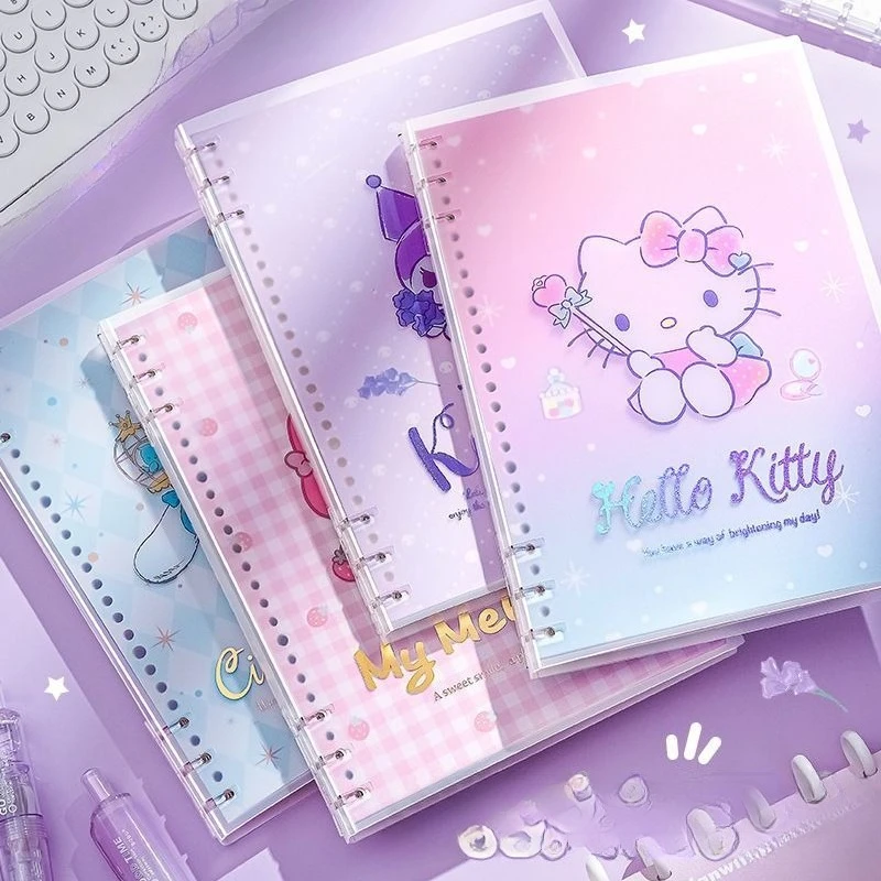 HelloKitty Sanrio A5 B5 Transparent Loose Leaf Notebook 3 Hole Replaceable Student Stationery
HelloKitty Sanrio A5 B5 Transparent Loose Leaf Notebook 3 Hole Replaceable Student Stationery