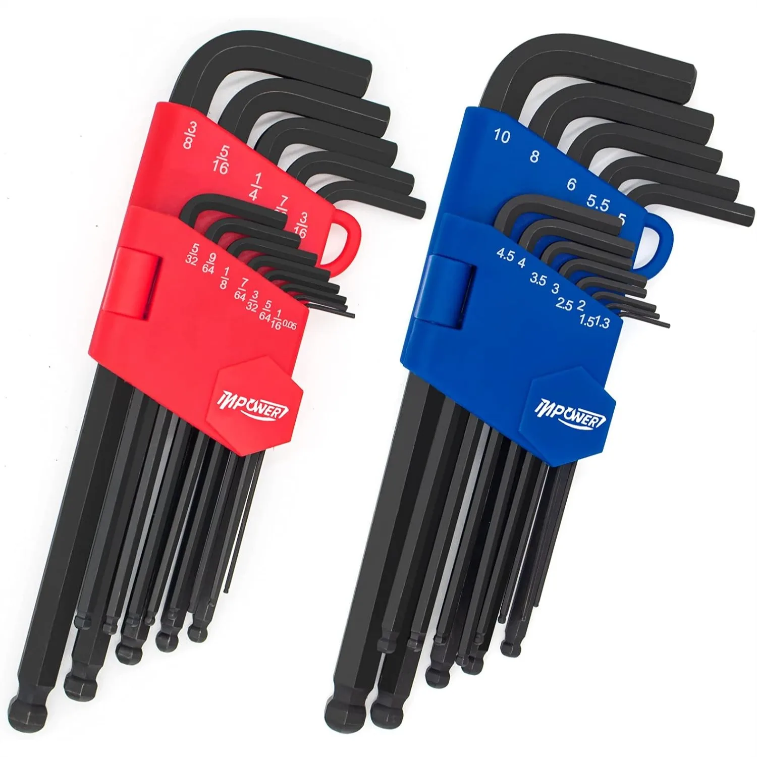 26pcs Allen Wrenches Set, SAE and Metric Hex Key Set with Long Arm Ball End for Hex Head Screws, 2 Sets
26pcs Allen Wrenches Set, SAE and Metric Hex Key Set with Long Arm Ball End for Hex Head Screws, 2 Sets