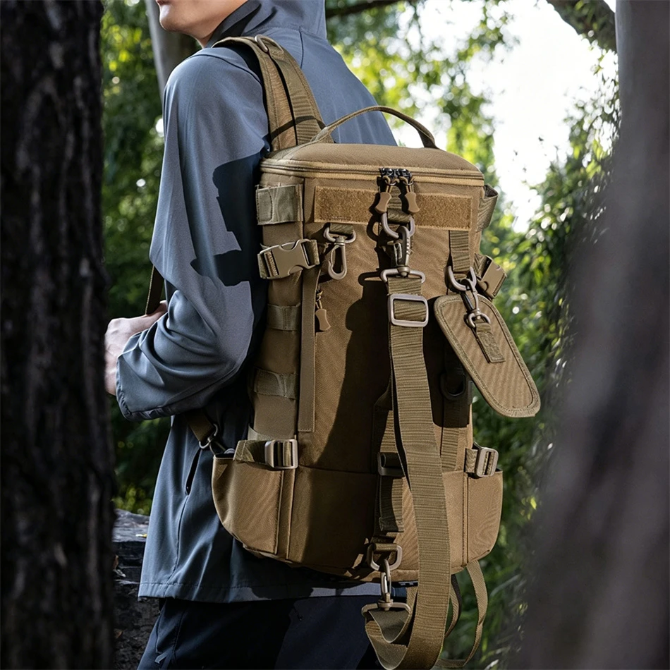 Outdoor Hiking Backpack Large Capacity Military Bag Water Repellent Multifunctional Lure Fishing Bag with Rod Holders
Outdoor Hiking Backpack Large Capacity Military Bag Water Repellent Multifunctional Lure Fishing Bag with Rod Holders