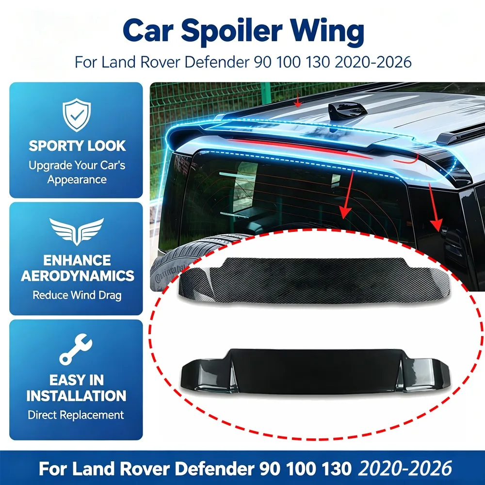 Car Spoiler Wing Lip for Land Rover Defender 90 110 130 2020-2026 Rear Roof Trunk Splitter Guard Board Auto Accessories Tuning
Car Spoiler Wing Lip for Land Rover Defender 90 110 130 2020-2026 Rear Roof Trunk Splitter Guard Board Auto Accessories Tuning
