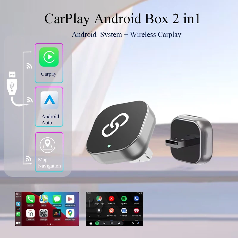 НОВЫЙ Беспроводной адаптер CarPlay Android Auto, умный мини-бокс, Plug and Play, быстрое подключение по Wi-Fi, универсальный для Toyota
НОВЫЙ Беспроводной адаптер CarPlay Android Auto, умный мини-бокс, Plug and Play, быстрое подключение по Wi-Fi, универсальный для Toyota
