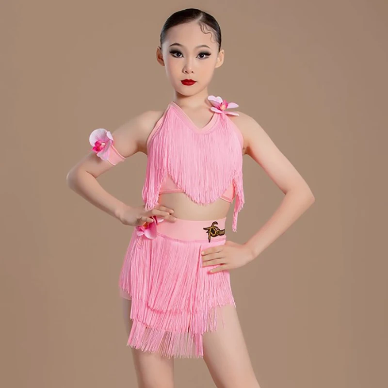 Детский топ с открытой спиной и бретельками для девочек, танцевальные юбки с кисточками, костюмы национального стандарта, костюм для соревнований по латинским танцам, танцевальная одежда
Детский топ с открытой спиной и бретельками для девочек, танцевальные юбки с кисточками, костюмы национального стандарта, костюм для соревнований по латинским танцам, танцевальная одежда