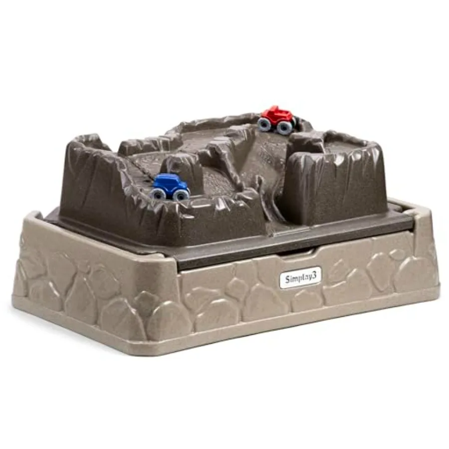 Mountain Road Adventure Sandbox for Ages 1.5+, Plastic, Blue/Gray, Hinged Cover Double-Sided Sensory Play Table for Sand and Wa
Mountain Road Adventure Sandbox for Ages 1.5+, Plastic, Blue/Gray, Hinged Cover Double-Sided Sensory Play Table for Sand and Wa