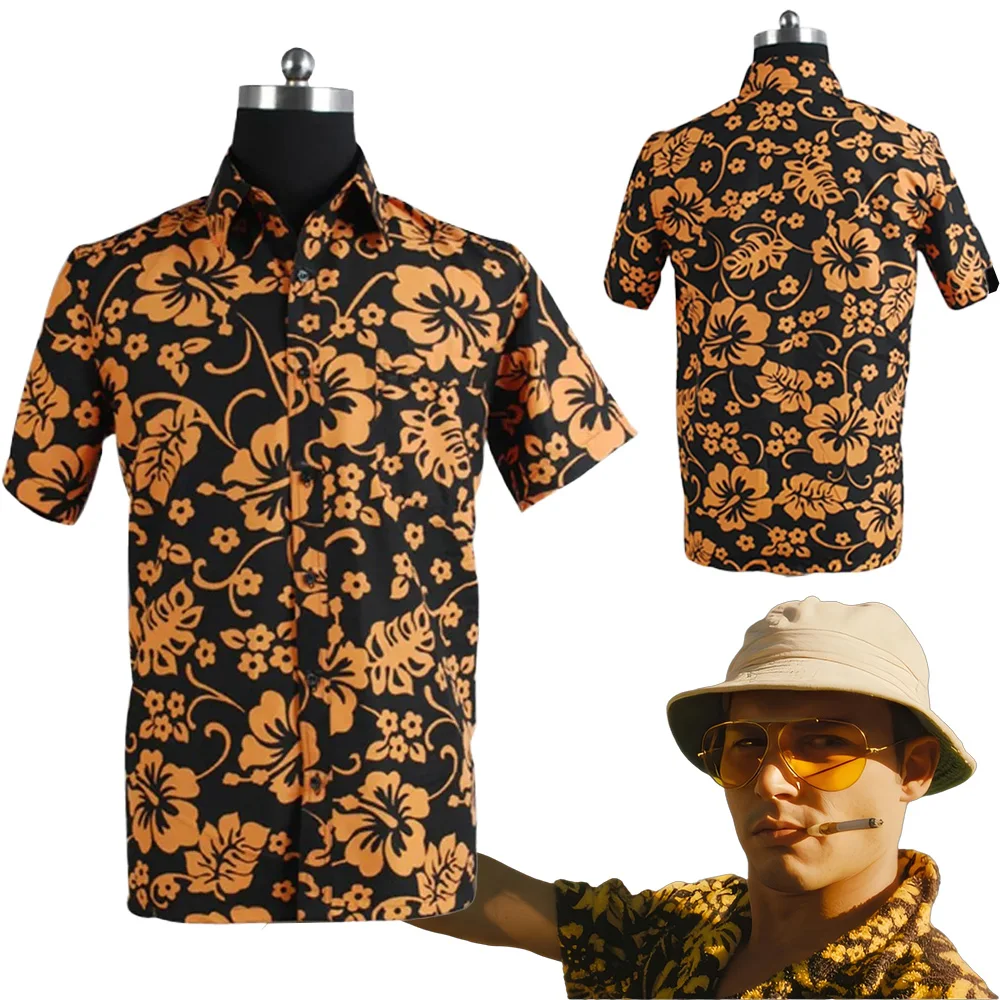 Fantasia Raoul Duke Cosplay Shirt Movie Fear And Loathing In Las Vegas Disguise Men Fantasy Halloween Carnival Party Cloth
Fantasia Raoul Duke Cosplay Shirt Movie Fear And Loathing In Las Vegas Disguise Men Fantasy Halloween Carnival Party Cloth