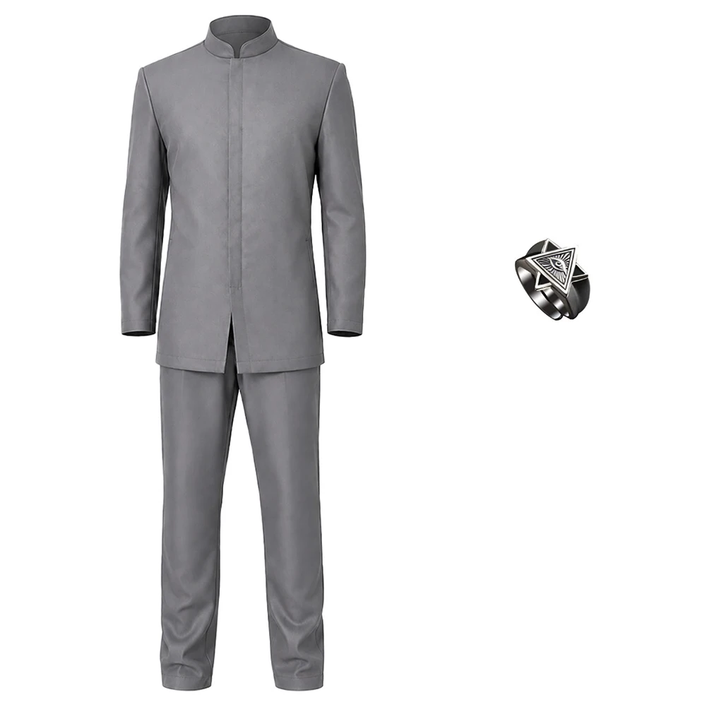 Movie Power of Austin Cosplay Dr Evil Clothing Top Pants Men Halloween Costume Carnival Outfit Suits Party Disguise Roleplay
Movie Power of Austin Cosplay Dr Evil Clothing Top Pants Men Halloween Costume Carnival Outfit Suits Party Disguise Roleplay