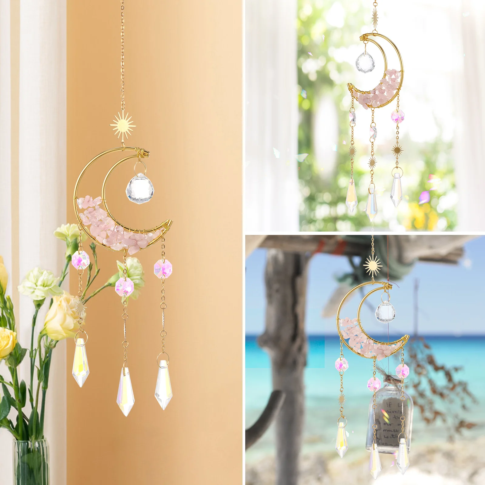 Sun Catcher for Glass Hanging Decor Office Decoration Rainbow Light Reflector Glass Pendant
Sun Catcher for Glass Hanging Decor Office Decoration Rainbow Light Reflector Glass Pendant