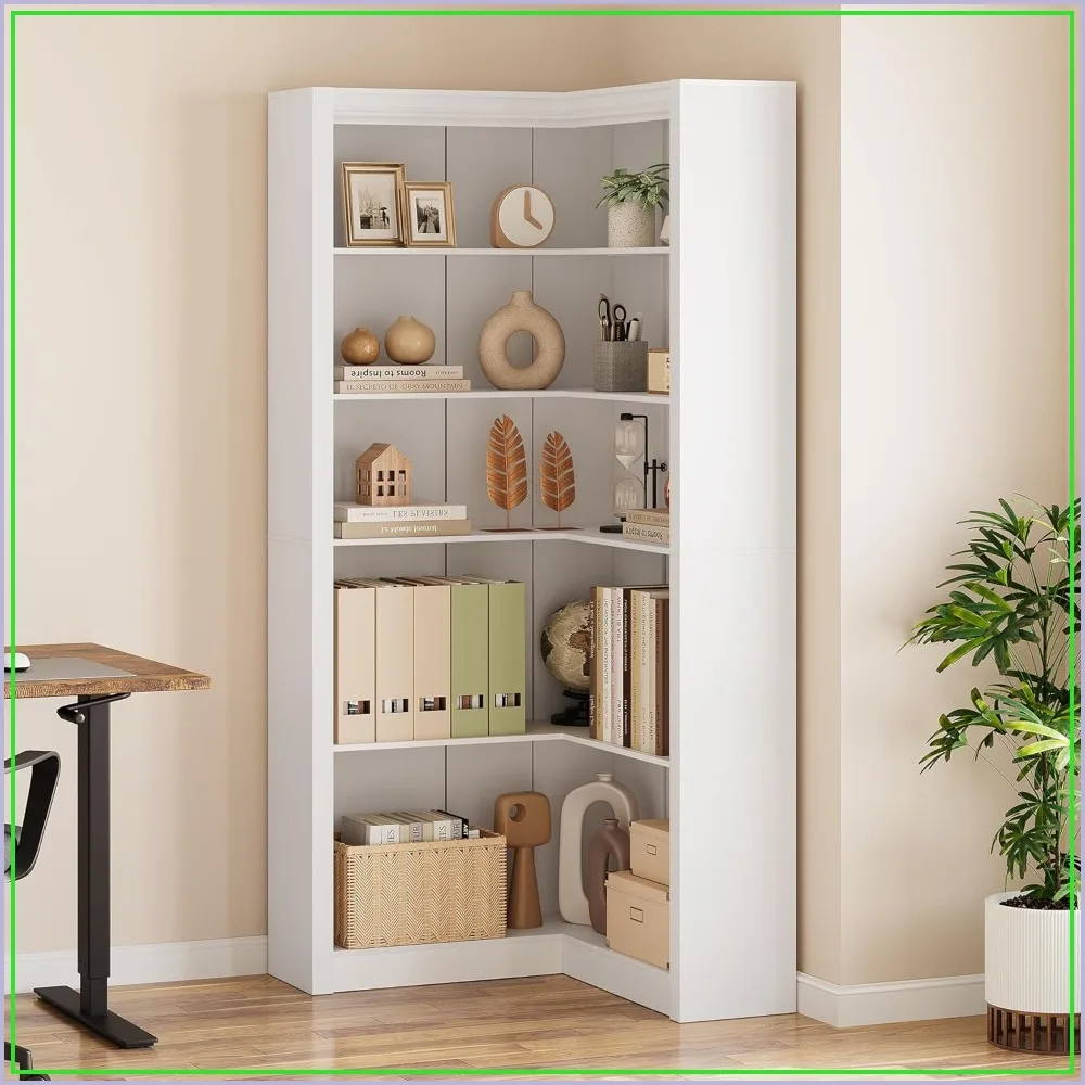 71.8 in Corner Bookshelf, L-Shaped Bookcase, 5 Tier Display Shelf, Heavy Duty Storage Shelf for Home Office
71.8 in Corner Bookshelf, L-Shaped Bookcase, 5 Tier Display Shelf, Heavy Duty Storage Shelf for Home Office