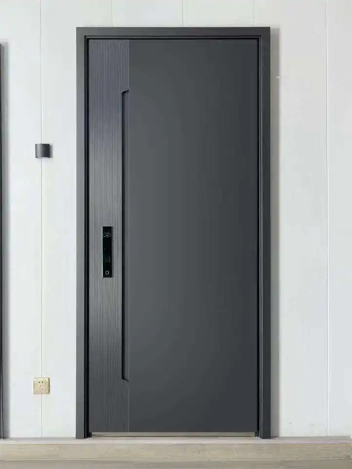 Simple Design Modern Villa Apartment Hinged Door Soundproof Waterproof Fireproof Entrance Doors High Quality Security Doors
Simple Design Modern Villa Apartment Hinged Door Soundproof Waterproof Fireproof Entrance Doors High Quality Security Doors