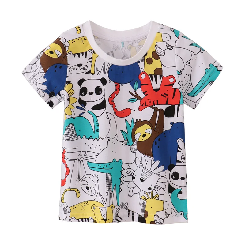 Summer T-Shirts for Baby Boys Girls Animals Printed Short Sleeve Cute Kids Tops Toddler Clothes Children's Tees
Summer T-Shirts for Baby Boys Girls Animals Printed Short Sleeve Cute Kids Tops Toddler Clothes Children's Tees
