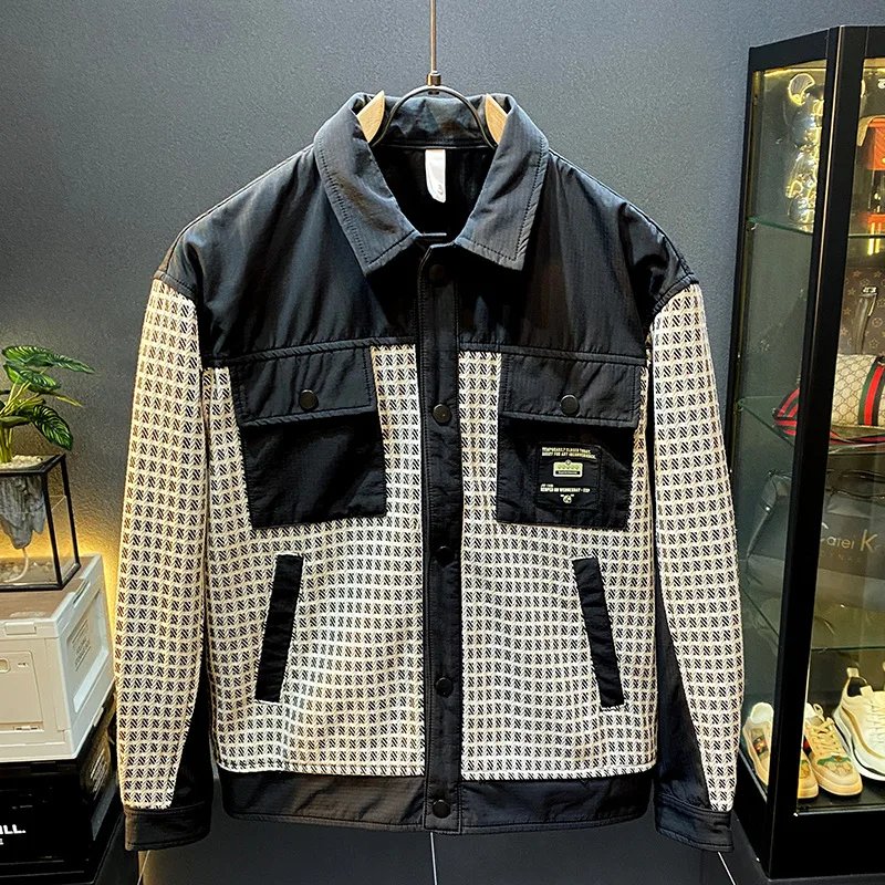 Autumn and winter jacket for men 2024 new fashionable splicing high end men's multi pocket loose collar casual coat
Autumn and winter jacket for men 2024 new fashionable splicing high end men's multi pocket loose collar casual coat