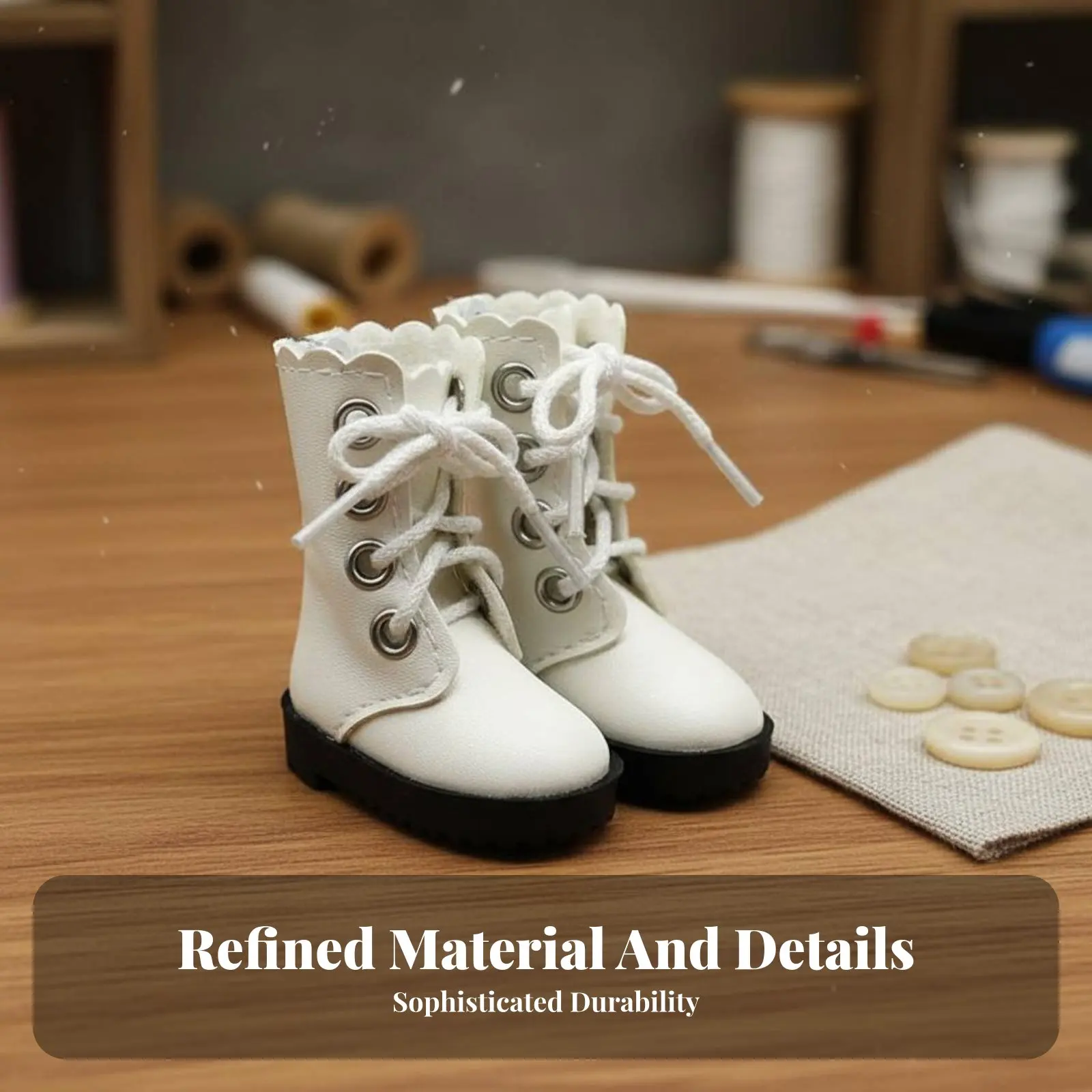 30cm Doll Boots Design BJD Doll Shoes Back Zipper Closure Miniature laced up Boots for Kids
30cm Doll Boots Design BJD Doll Shoes Back Zipper Closure Miniature laced up Boots for Kids