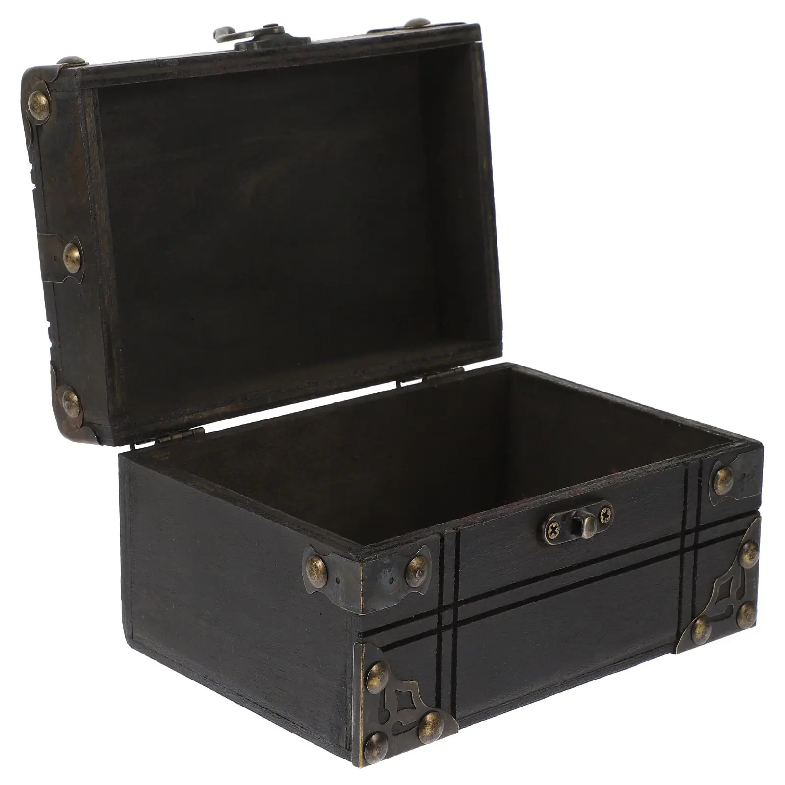 Retro Treasure Chest Vintage Jewelry Box Wooden Storage Keepsake Box Gray Color Decorative Prop Lid Small Item ganizer
Retro Treasure Chest Vintage Jewelry Box Wooden Storage Keepsake Box Gray Color Decorative Prop Lid Small Item ganizer