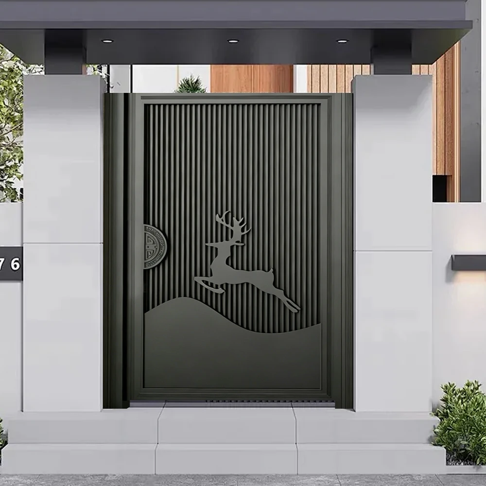 Aluminum Modern Swing Gate with Finished Surface Waterproof Exterior Outdoor Design for Villas-Best SaleCustomizable
Aluminum Modern Swing Gate with Finished Surface Waterproof Exterior Outdoor Design for Villas-Best SaleCustomizable