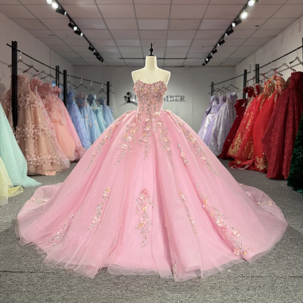 Quinceanera Dresses Ball Gown Strapless Beading Crystals Party Birthday Sweet 16 Dress Customized vestidos de 15 quinceañeras
Quinceanera Dresses Ball Gown Strapless Beading Crystals Party Birthday Sweet 16 Dress Customized vestidos de 15 quinceañeras