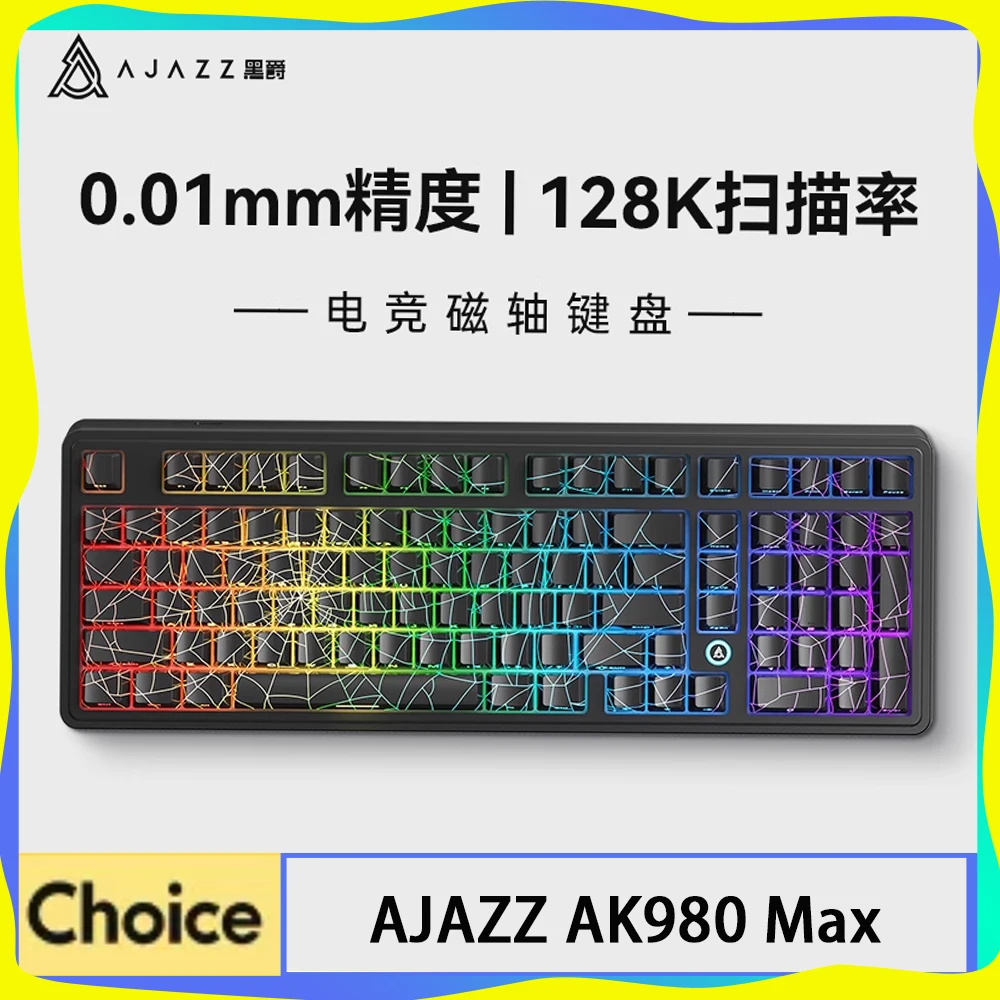 AJAZZ AK980 MAX Mechanical Keyboard Wired 0.01mmRT 0.125ms Keyboard Hot Swap ARGB E-sports Games Customized Wired Keyboard Gift
AJAZZ AK980 MAX Mechanical Keyboard Wired 0.01mmRT 0.125ms Keyboard Hot Swap ARGB E-sports Games Customized Wired Keyboard Gift