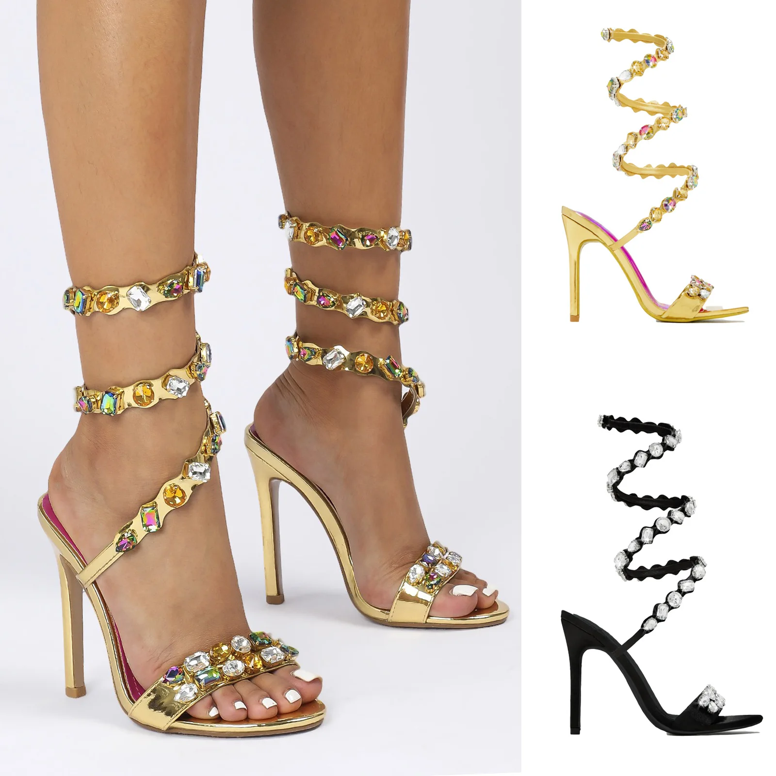 2026 New Women Fashion Sexy High Heels Sandals Diamonds Rivet Wheels Stiletto Heels Female Champagne Party Pumps
2026 New Women Fashion Sexy High Heels Sandals Diamonds Rivet Wheels Stiletto Heels Female Champagne Party Pumps