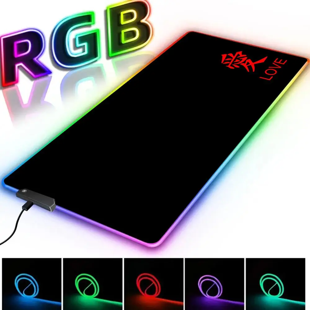 Rgb REd Love Mouse Pad LED Backlight Laptop Black desk Mat Gaming Mousepad Backlit Keyboard Gamer Table Pads Deskpad Mausepad 
Rgb REd Love Mouse Pad LED Backlight Laptop Black desk Mat Gaming Mousepad Backlit Keyboard Gamer Table Pads Deskpad Mausepad