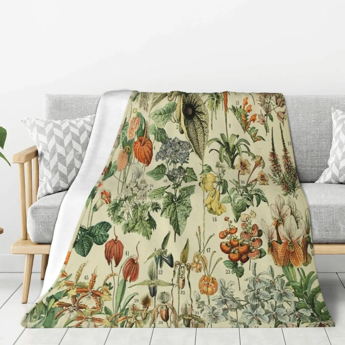 Soft and Cozy Throw Blanket for Sofa Bed Adolphe Millot Fleurs Vintage Flowers Tapestry Design
Soft and Cozy Throw Blanket for Sofa Bed Adolphe Millot Fleurs Vintage Flowers Tapestry Design