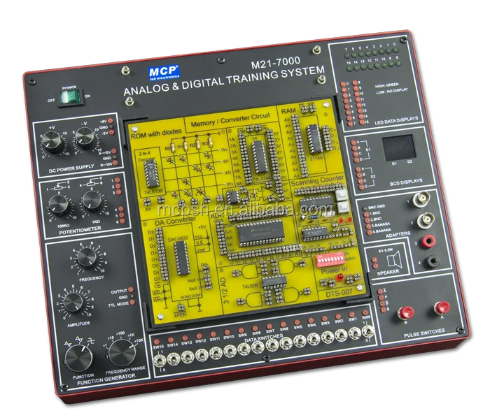 MCP DCL-7000 - Digital Logic Gates Trainer Kit Digital Trainer Board Analog and Digital Electronics Training System
MCP DCL-7000 - Digital Logic Gates Trainer Kit Digital Trainer Board Analog and Digital Electronics Training System