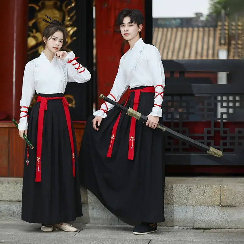 Ancient Hanfu Dress Set Men Women Chinese Traditional Swordsman Halloween Cosplay Ethnic Hanfu Outfit Han Dynasty Folk Dress
Ancient Hanfu Dress Set Men Women Chinese Traditional Swordsman Halloween Cosplay Ethnic Hanfu Outfit Han Dynasty Folk Dress
