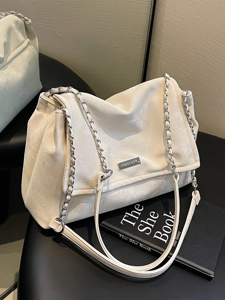 Большая женская сумка через плечо Capaci, модная корейская сумка-тоут с цепочкой Faion, универсальная повседневная сумка подмышками
Большая женская сумка через плечо Capaci, модная корейская сумка-тоут с цепочкой Faion, универсальная повседневная сумка подмышками