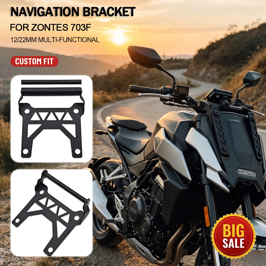 Motorcycle Navigation Bracket FOR Zontes 703F accesorios moto Phone GPS Holder CNC Multi-functional Extension Crossbar 12mm 22mm
Motorcycle Navigation Bracket FOR Zontes 703F accesorios moto Phone GPS Holder CNC Multi-functional Extension Crossbar 12mm 22mm